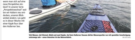 Zeitungsartikel: Willkommen in der Wildnis